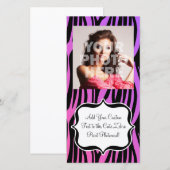 Hot Purple/Pink Zebra Stripes Monogram (Front/Back)