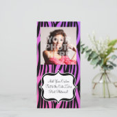 Hot Purple/Pink Zebra Stripes Monogram (Standing Front)