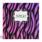 Hot Purple/Pink Zebra Stripes Monogram