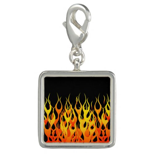 Hot Racing Flames Graphic Charm
