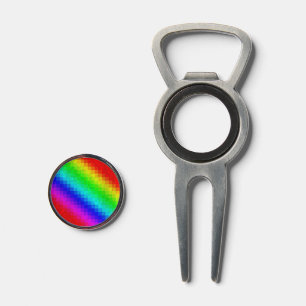 Hot Rainbow Mosaic Shimmer, Divot Tool