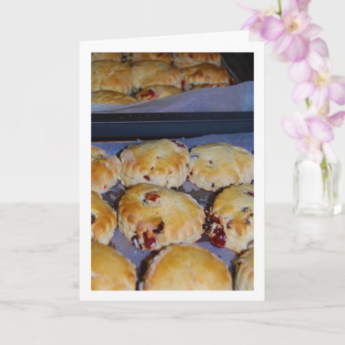 Hot Red Berry Scones Card