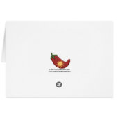 Hot Red Chili Pepper - Love Cards (Back Horizontal)