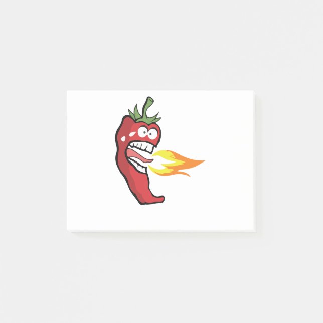 Hot Red Chili Pepper Post-it Notes (Front)