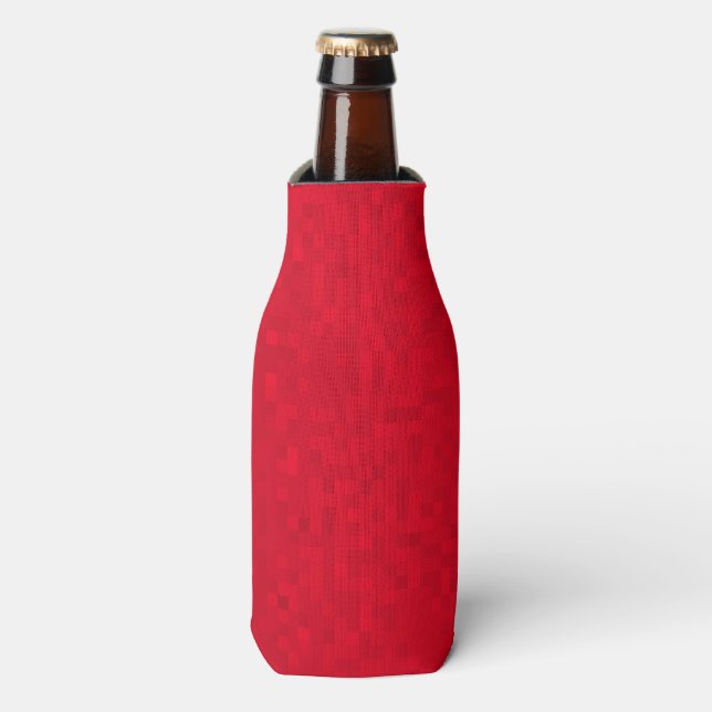 Hot Red Mosaic,  Bottle Cooler (Bottle Front)