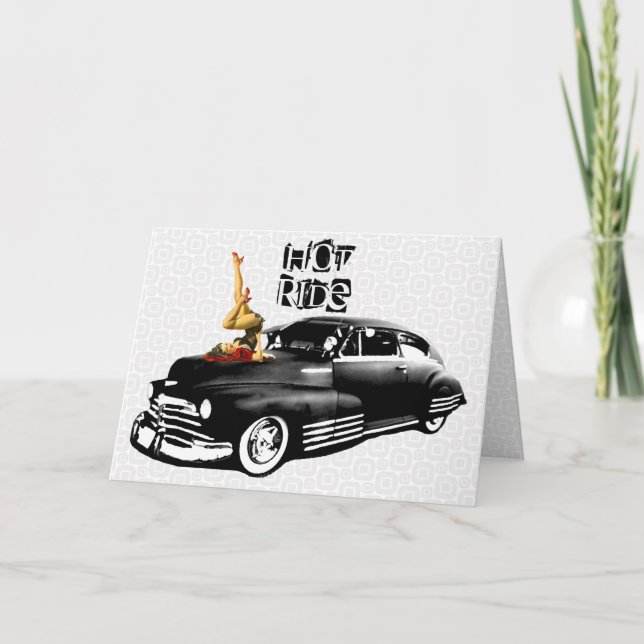 Hot Ride Birthday Card (Front)