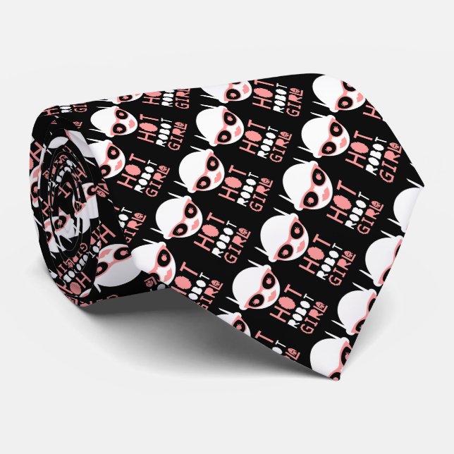 Hot robot girl neck tie (Rolled)