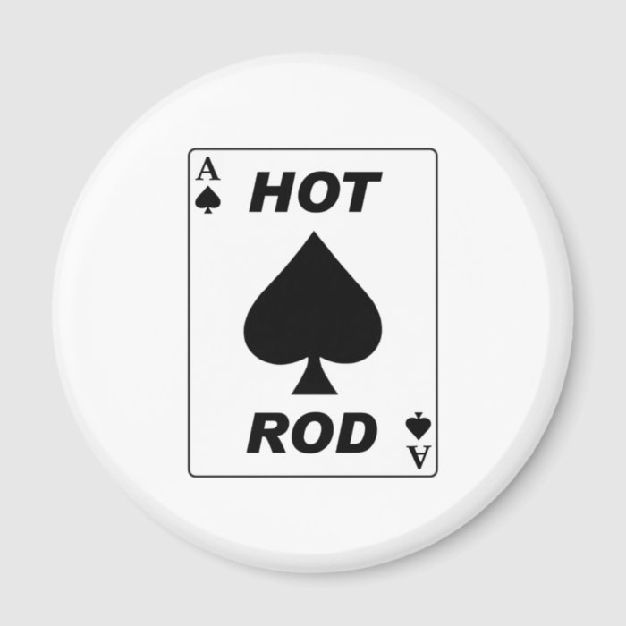 Hot Rod Ace Refrigerator Magnet