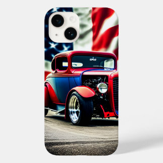 Hot Rod and American flag Case-Mate iPhone 14 Case