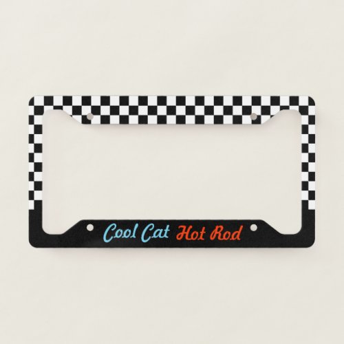  Hot Rod Auto License Plate Frame Gift