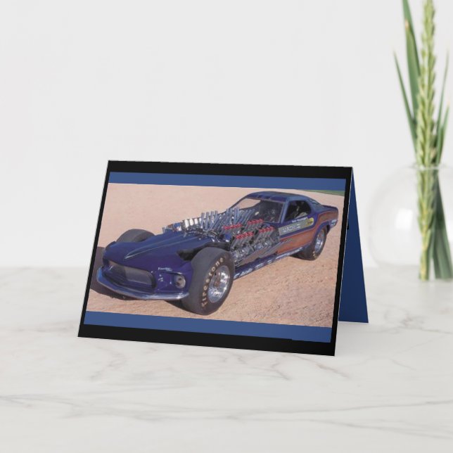 Hot Rod Birthday Card (Front)