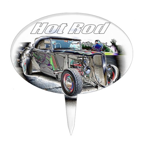 Hot Rod Cake Topper