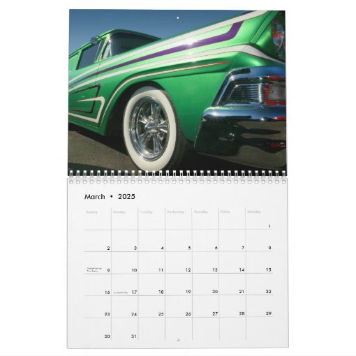 Hot Rod Calendar Zazzle