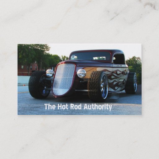 Customizable Hot Rod Central Business Card Templates