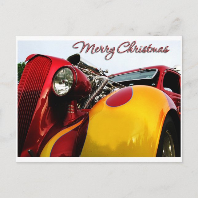 Hot Rod Christmas Card (Front)