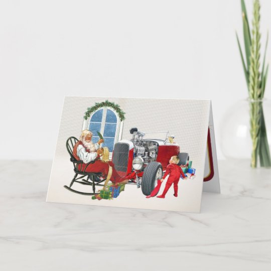 Hot Rod Christmas Cards 7 Zazzle