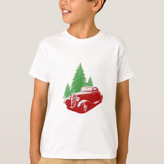Hot Rod Christmas T-Shirt (Front)