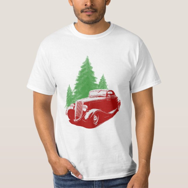 Hot Rod Christmas T-Shirt (Front)