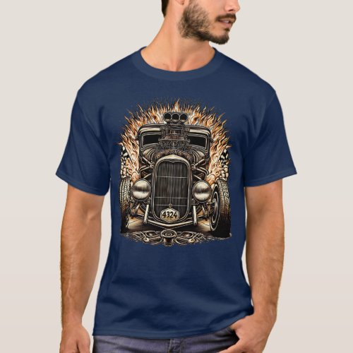 Hot Rod Classic Vintage T_Shirt