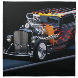 Hot rod cloth napkin