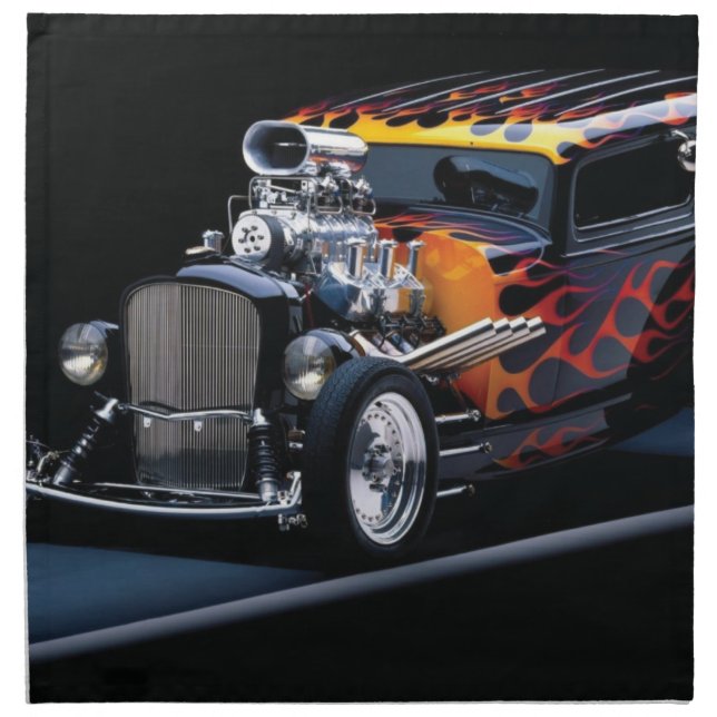 Hot rod cloth napkin (Front)