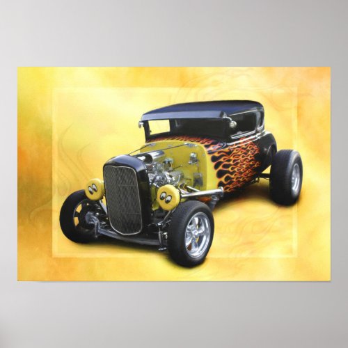 HOT ROD COUPE AVENGER POSTER