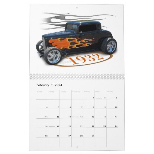 Hot Rod Coupes Calendar Zazzle