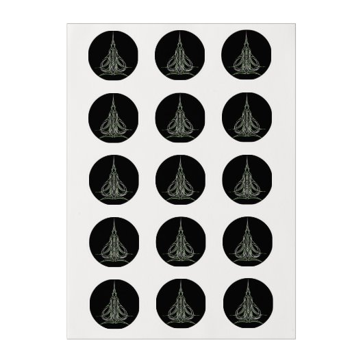 Hot Rod Custom Car Pinstripe Pinstriping Art Edible Frosting Rounds (Sheet)