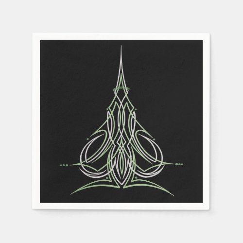 Hot Rod Custom Car Pinstripe Pinstriping Art Napkins