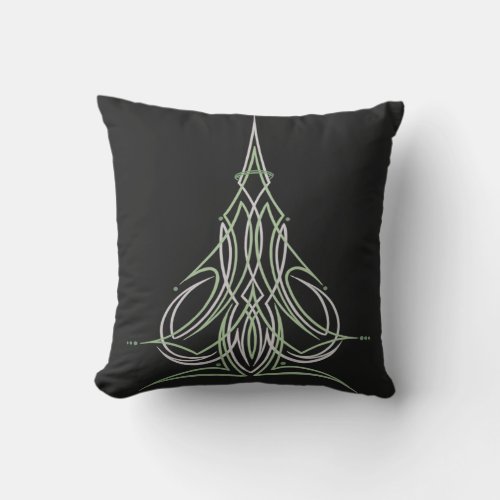 Hot Rod Custom Car Pinstripe Pinstriping Art Throw Pillow