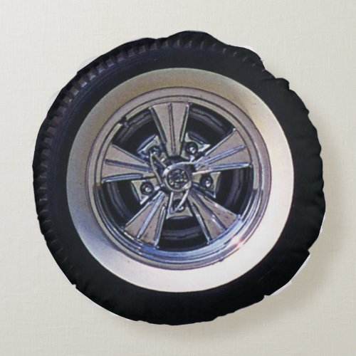 Hot Rod  Custom Tire  Wheel Photo Print Pillow