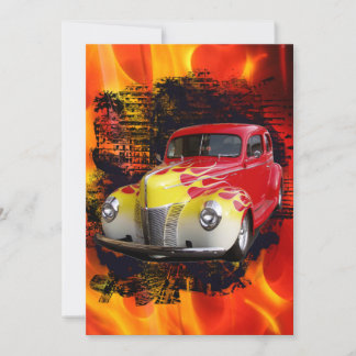 Hot Rod Deluxe Birthday Invitation