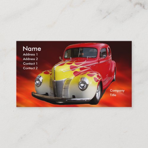 Hot Rod Deluxe Business Card Template