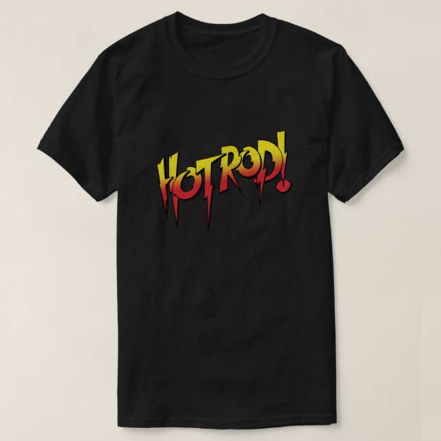 Hot Rod (distressed) Essential T-Shirt (Design Front)