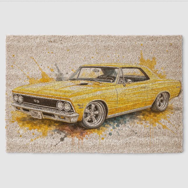 Hot Rod Door Mat (Front)