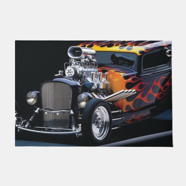 Hot rod doormat (Front)