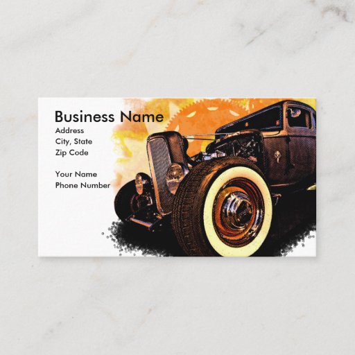 Customizable Hot Rod Dreams Business Card Templates