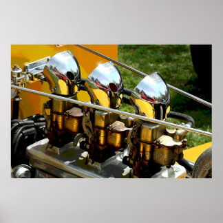 Hot Rod Engine - Poster
