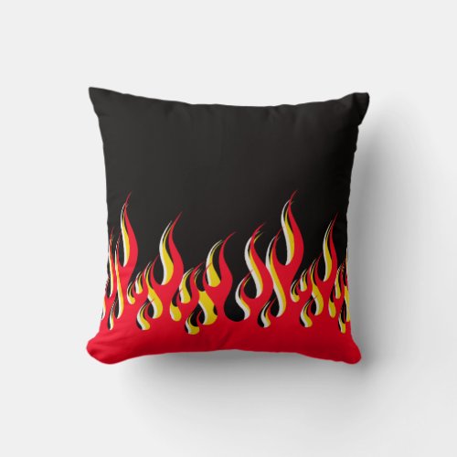 Hot Rod Flame Pillow