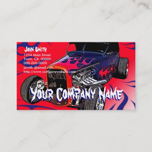 Hot Rod Flames Business Card