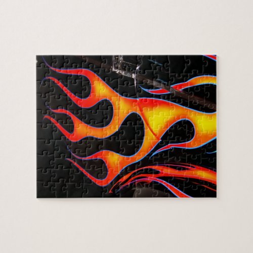 Hot Rod Flames Jigsaw Puzzle