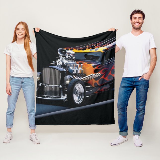 Hot rod fleece blanket (In Situ)