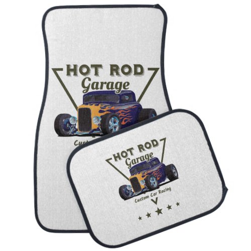 Hot Rod Garage Car Floor Mat