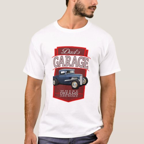 Hot rod garage dad T_Shirt