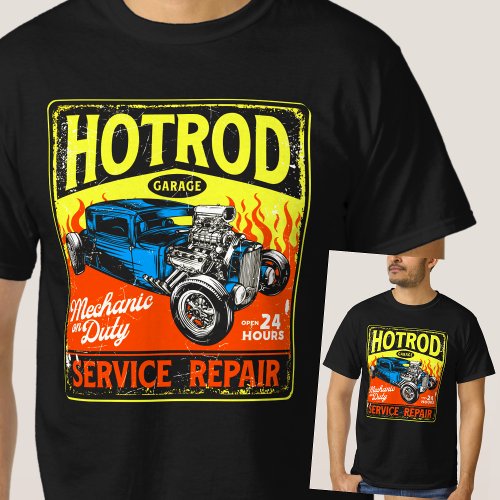 Hot Rod Garage Service Repairs T_Shirt