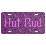 Hot Rod Hot Pink Custom License Plate by Janz