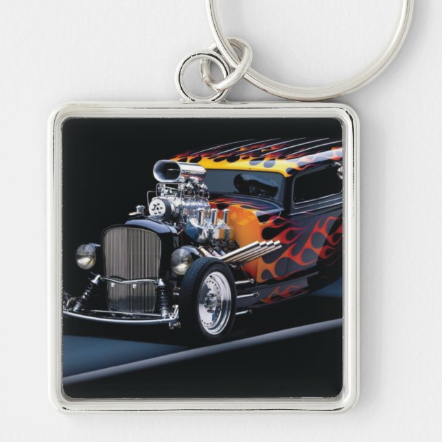 Hot rod keychain (Front)