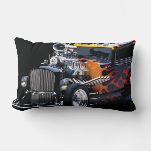 Hot rod lumbar pillow (Front)