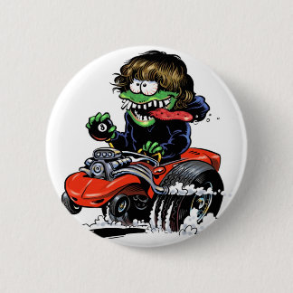 Hot Rod Monster Button