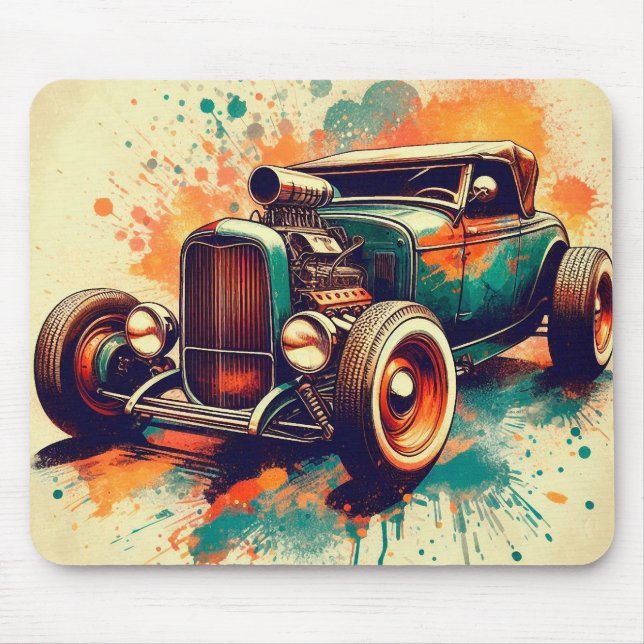 Hot Rod Mouse Pad (Front)